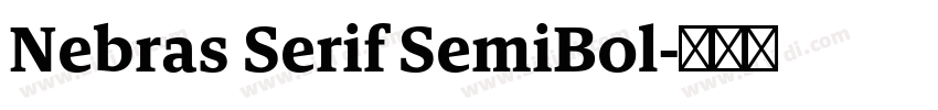 Nebras Serif SemiBol字体转换